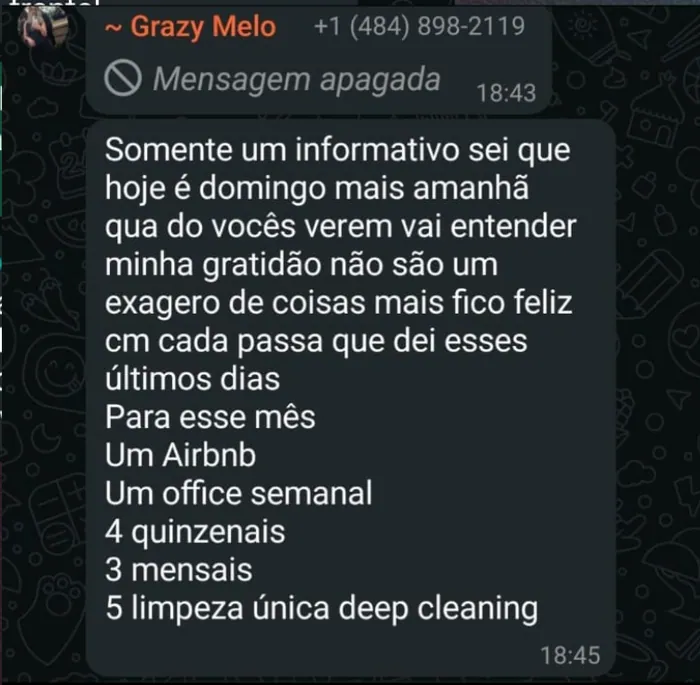 Feedback Grazy Melo